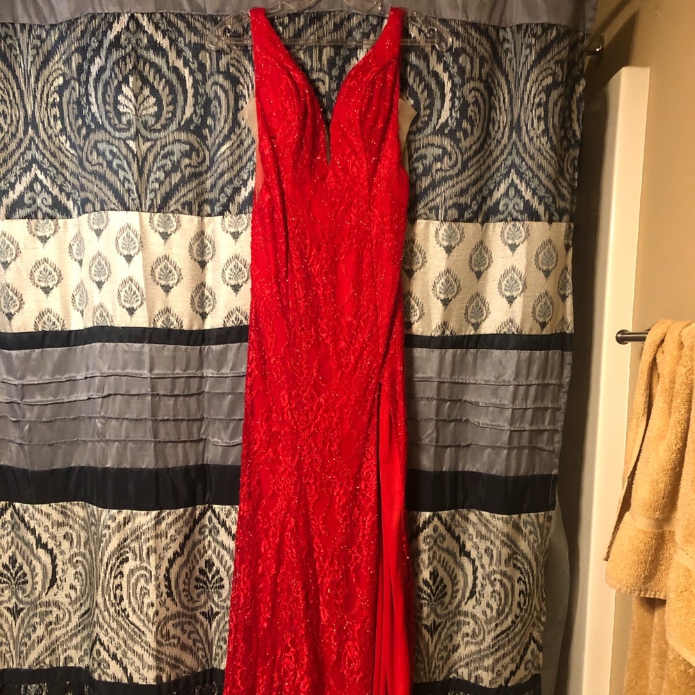Beautiful red prom dress